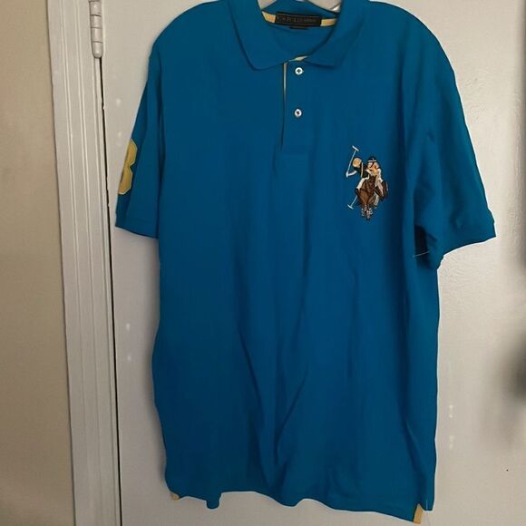 U.S Polo Assn. Large Embroidered Logo Collar shirt Sz L NWOT - Picture 2 of 4